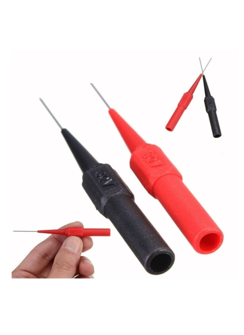Generic 10 Pack Auto Repair Test Probe, Back Probe kit,Test Leads Probes 4mm Banana Plug,utomotive Diagnostic Test Accessories Repair Tools Needle 0.7mm (Red and Black)  - Image 2