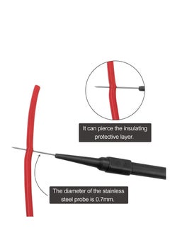 Generic 10 Pack Auto Repair Test Probe, Back Probe kit,Test Leads Probes 4mm Banana Plug,utomotive Diagnostic Test Accessories Repair Tools Needle 0.7mm (Red and Black)  - Image 5