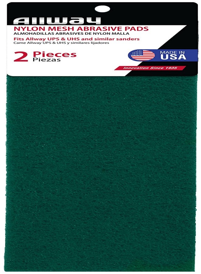 ALLWAY ANP Abrasive Nylon Pads - Multipurpose Scrubbing Sponges, 2 Pack - Image 1