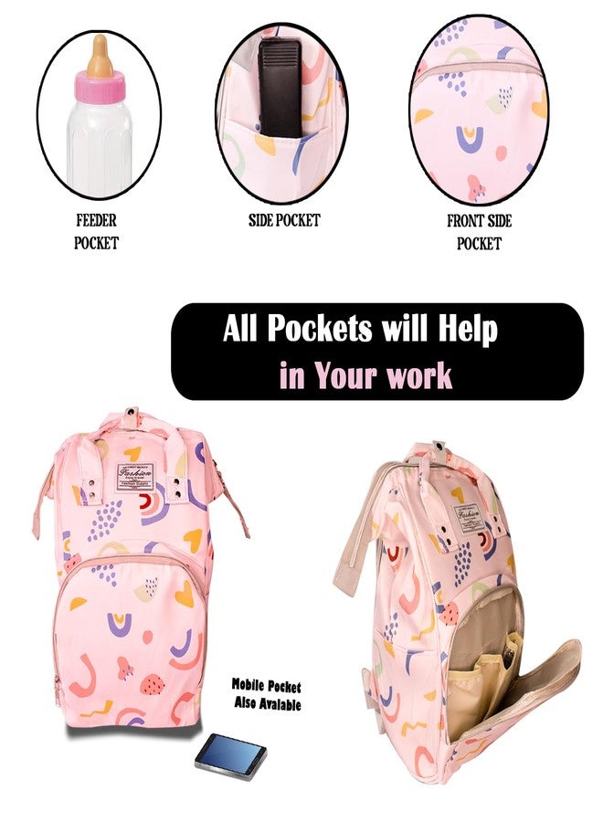 MAJIK Babies Diaper Backpack| Waterproof Multifunctional Travel Baby Backpack for milk powder, clothes, diapers, and more (Multicolor, M4) - Image 3