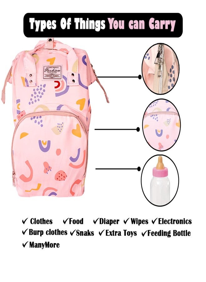 MAJIK Babies Diaper Backpack| Waterproof Multifunctional Travel Baby Backpack for milk powder, clothes, diapers, and more (Multicolor, M4) - Image 4