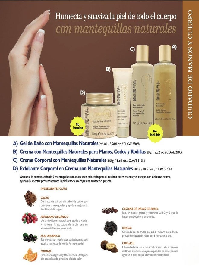 Terramar Hand Cream with Natural Butters, 2.82 oz, for Hands, Elbows and Knees - Image 2