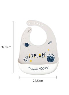 Muslin Tree 2-Piece Waterproof Silicone Baby Bibs  - Image 2