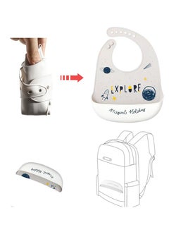 Muslin Tree 2-Piece Waterproof Silicone Baby Bibs  - Image 4