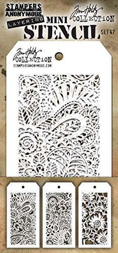 Tim Holtz Stampers Anon Mini Stencil Set 47 - Image 1