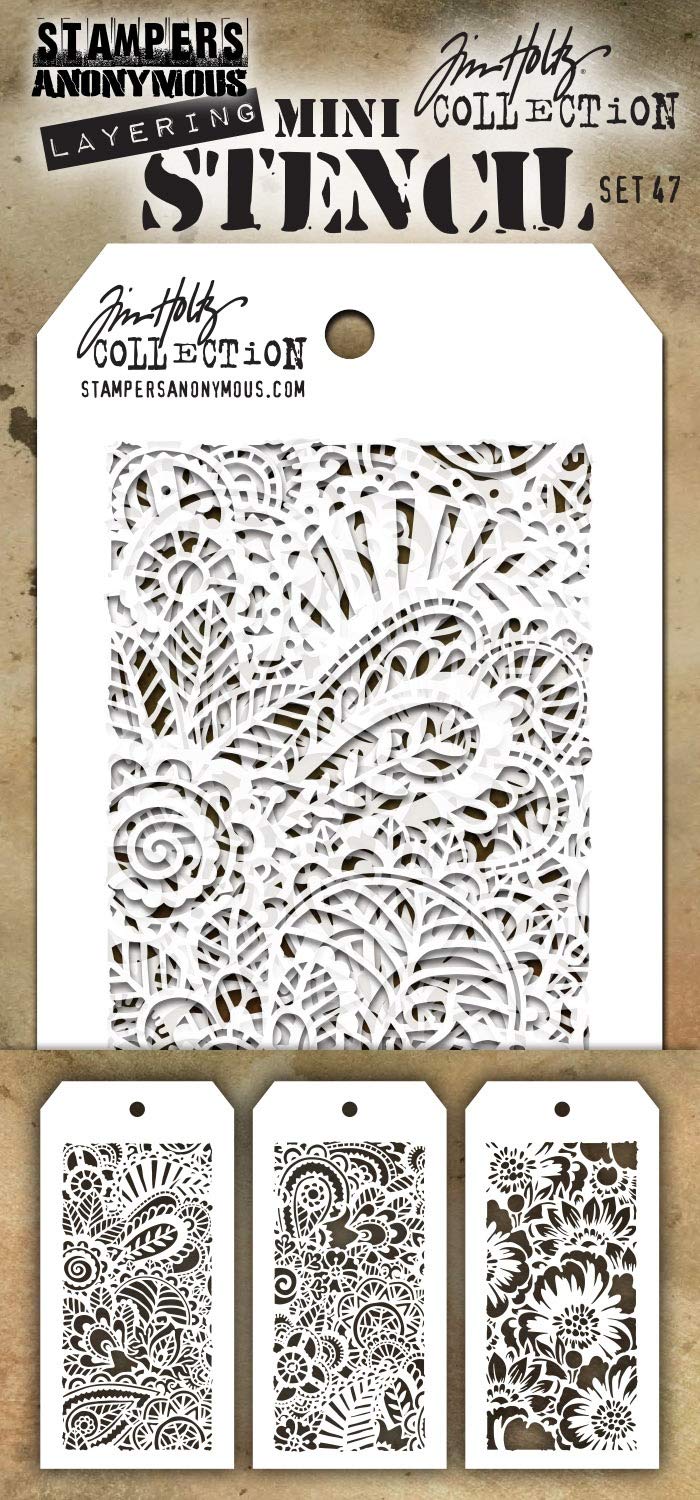 Tim Holtz Stampers Anon Mini Stencil Set 47 - Image 3