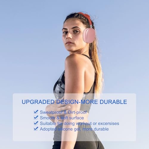 G GVOEARS Ear Cushions Replacement for AirPods Max - Upgraded Ear Pads for Apple AirPods Max Headphones, GVOEARS Ear Cups Cover for Workout (Pink) - Image 5