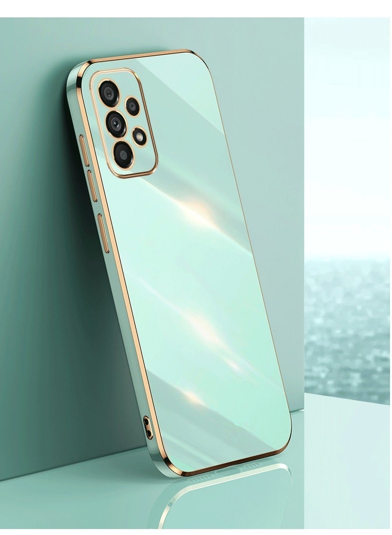 Samsung Galaxy A73 5G Green Mobile Phone Case Cover, Luxury Plating Soft Back Cover, Raised Full Camera Protection - Image 1