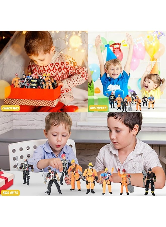 HAPTIME 8 Pieces Firefighter Action Figures, Fireman Toys for 3 4 5 6 7+ Year Old Boys, 4-Inch Toy Figure & Playsets with Accessories, Ideal Gifts for Boys Girls Kids Party Favor - pzsku/Z04542260693A04C0D5B8Z/45/_/1729171910/a9fa646d-d40a-4782-96f7-a8d879cd8181