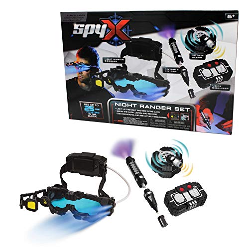 SpyX / Night Ranger Set - Includes Night Mission Goggles / Motion Alarm / Voice Disguiser / Invisible Ink Pen. - Image 1