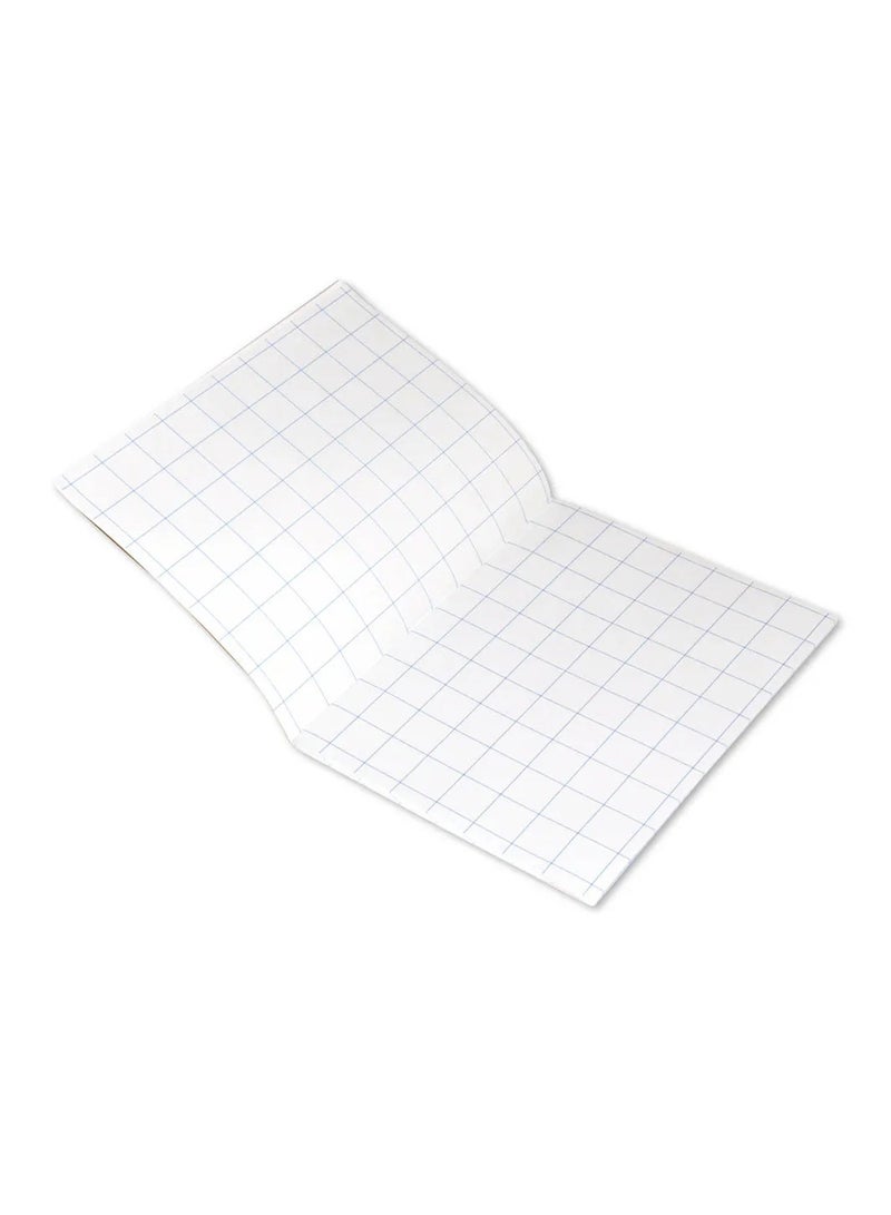 FIS Exercise Book, Size 165x210mm, 40 Sheets, 80 Pages, 20mm Square Gridlines, Packet of 12 Pieces, Neon Orange Cover with Mathematical Info-FSEBSQ2080N - Image 3