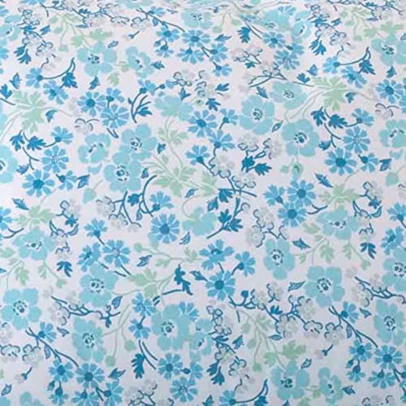 Laura Ashley - King Sheets, Cotton Percale 6-Piece Bedding Set, Crisp & Cool Home Decor (Jaynie Pastel Blue, King) - Image 5