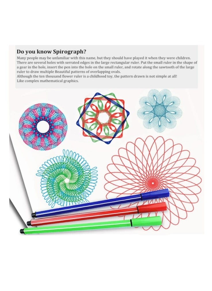 OASIS-TH - 27 Pieces Spirograph Design Set Classic Gear Design Kit - Image 1