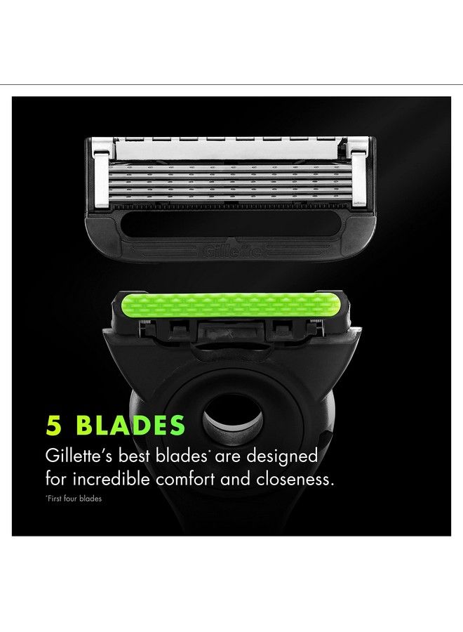 Gillette Mens Razor Blade Refills With Exfoliating Bar By Labs Compatible Only With Labs Razors With Exfoliating Bar And Heated Razor 6 Razor Blade Cartridges - Image 4