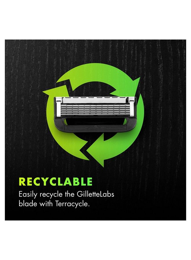 Gillette Mens Razor Blade Refills With Exfoliating Bar By Labs Compatible Only With Labs Razors With Exfoliating Bar And Heated Razor 6 Razor Blade Cartridges - Image 5