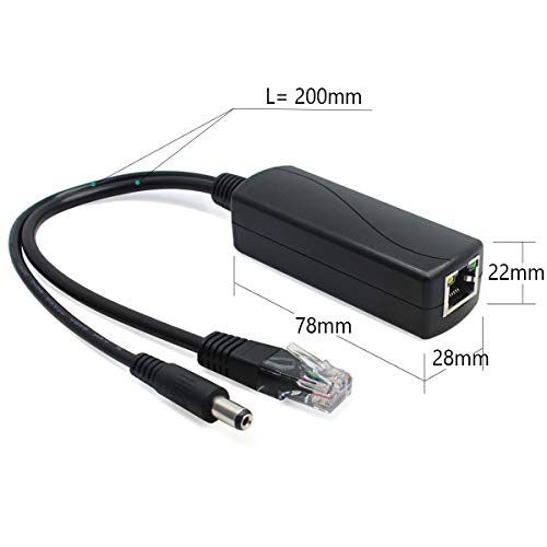 ANVISION Gigabit PoE Splitter, 48V to 12V 2A Ethernet Adapter, for Security Camera, AP, Voip and More, AV-PS12-G - Image 3