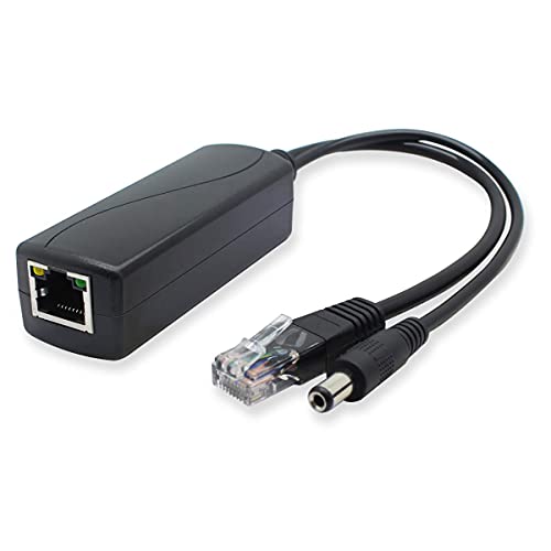 ANVISION Gigabit PoE Splitter, 48V to 12V 2A Ethernet Adapter, for Security Camera, AP, Voip and More, AV-PS12-G - Image 1