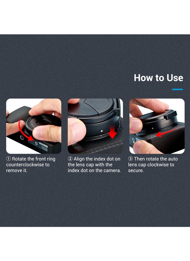 Y&D - Auto Open and Close Lens Cap Cover for Ricoh GR IIIx GRIIIx GR3x Camera, Dustproof Anti-Scratch Protector No Need to Remove, Accessory - Image 1