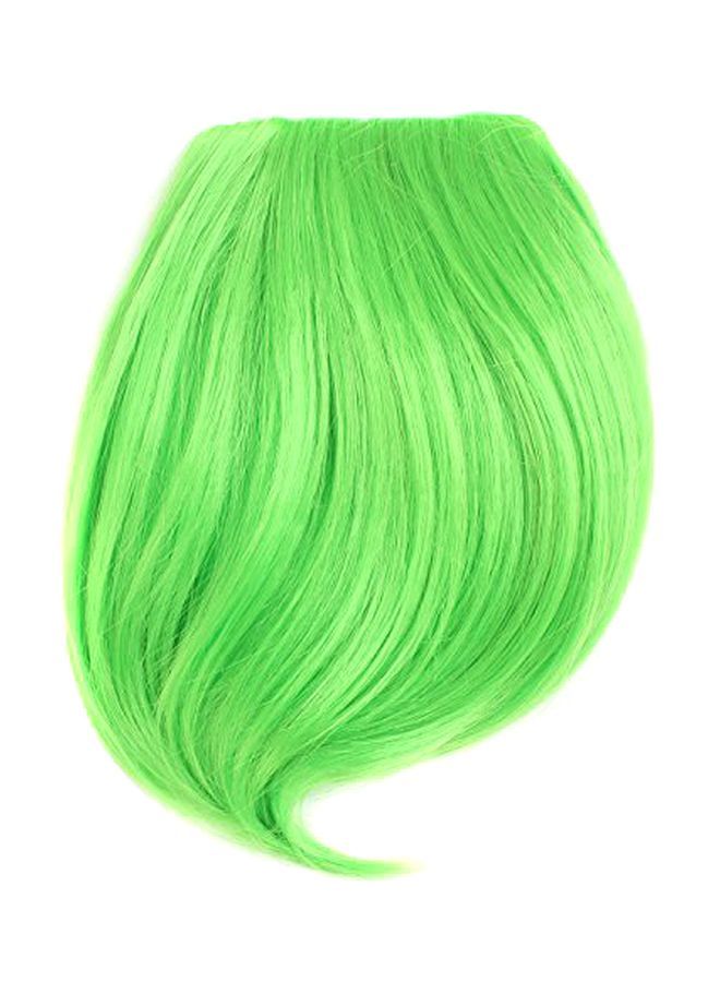 Loquat Clip-In Straight Oblique Bang Fluorescent Green 18cm - Image 1