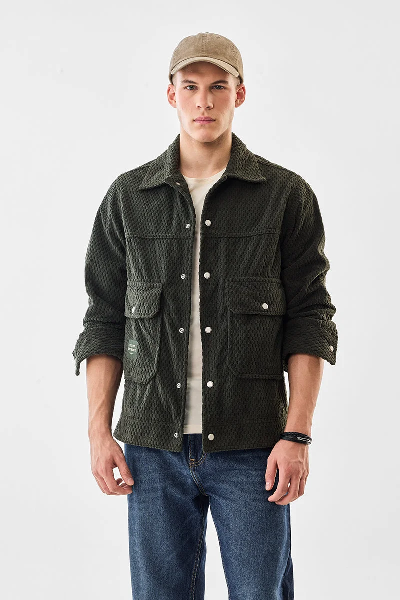 SNITCH جاكيت بجيبين بأزرار كبس