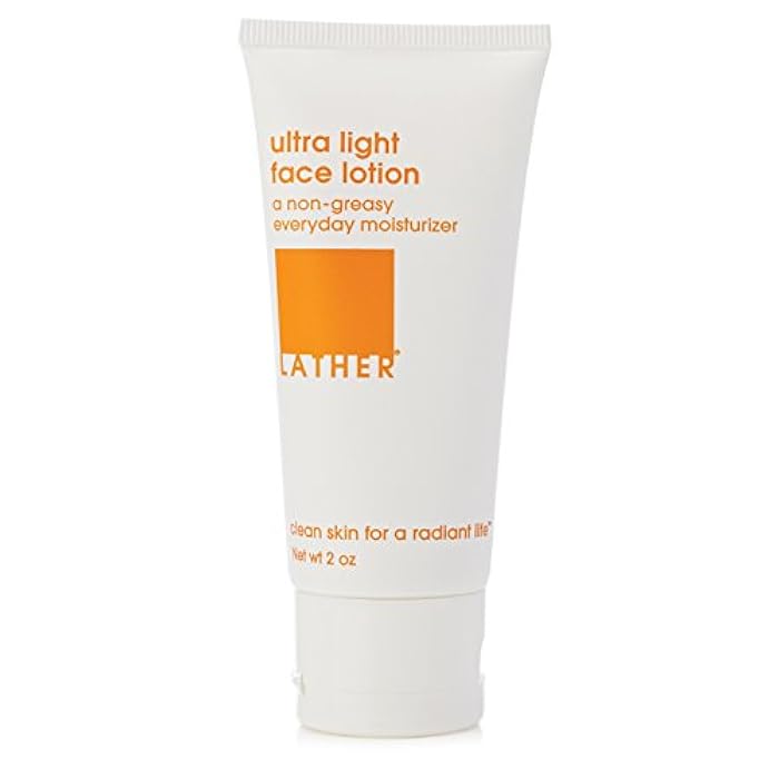 LATHER Ultra Light Face Lotion - Hydrating Moisturizer for All Skin Types - Fast Absorbing & Non Greasy Formula for All Skin Types - 2 Fl Oz - Image 1