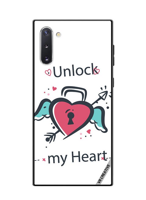 Protective Case Cover For Samsung Galaxy Note10 5G Unlock My Heart Design Multicolour