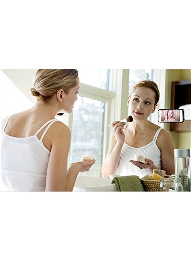 Omeet حامل الهاتف بتقنية النانو - ألصق جهازك على أي سطح مستوٍ - 3 عبوات (أسود + أبيض + وردي) - Image 5