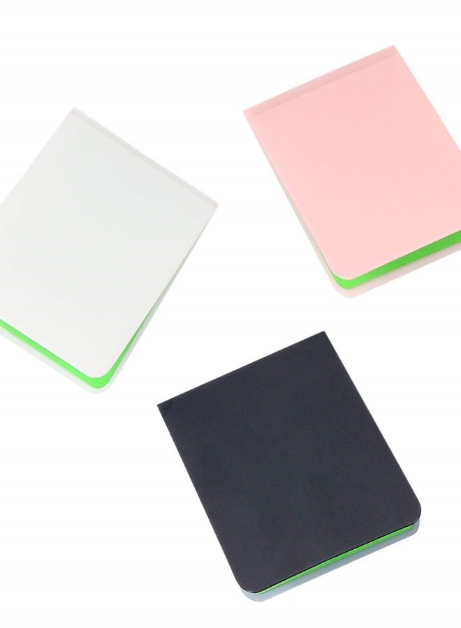 Omeet حامل الهاتف بتقنية النانو - ألصق جهازك على أي سطح مستوٍ - 3 عبوات (أسود + أبيض + وردي) - Image 1