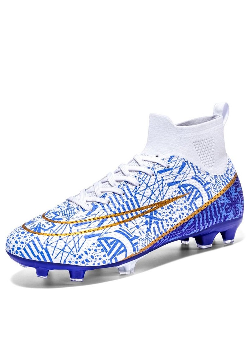 Football Shoes Male Long Nail Primary School Children Mandarin Duck Couple Artificial Grass Long Nail Sports Shoes  - Image 2