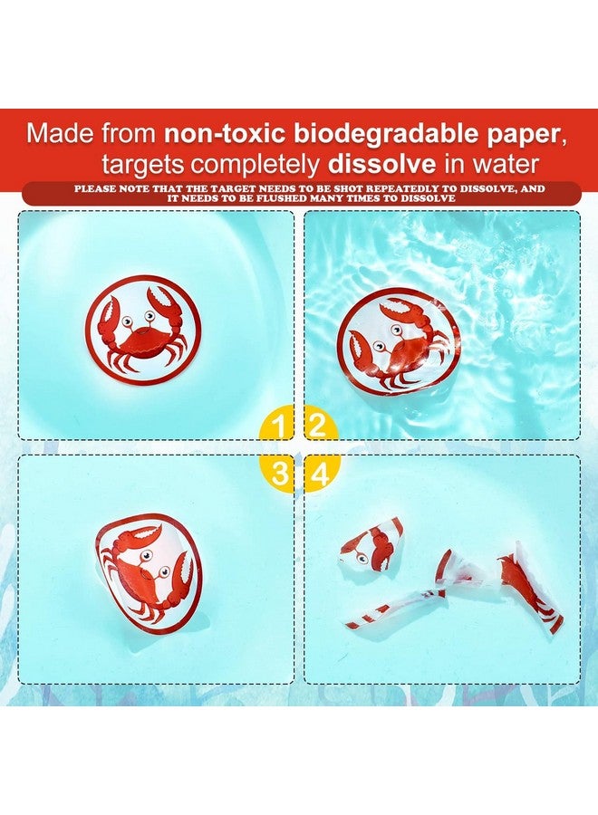 Woanger 240 Pieces Toilet Targets for Boys, Ocean Animals Potty Training Flushable Targets Sea Creatures Potty Training Stickers 2 Inch Pee Stickers Color Changing Pee Signs for Toddler Boys Training - Image 4