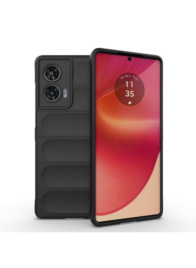 Case For Motorola Edge 50 Fusion 5G  , - Shockproof Brushed Protection Cover - Heavy Duty Case With Ultra Protection For Camera Slip-Resistant - Black - Image 1