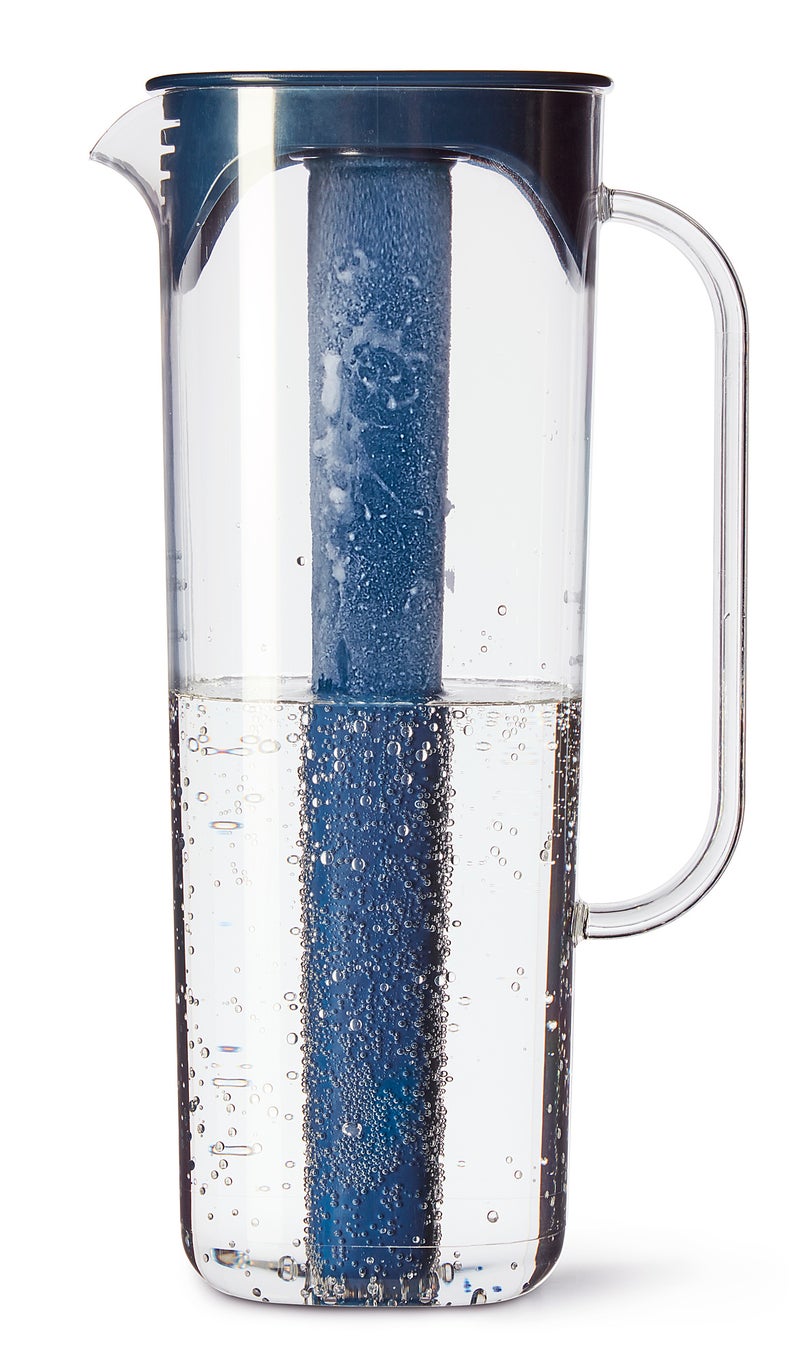 Baitique Plastic Jug with Lid and Freezer Insert, Dark Blue/Transparent, 1.7 L - Image 4