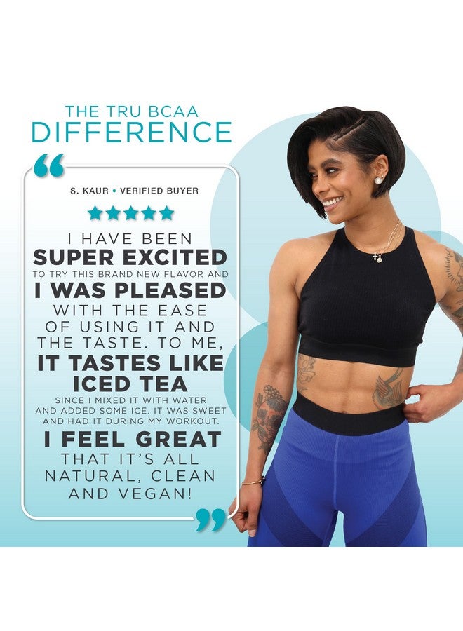 TRU Supplements BCAA, Plant Based Branched Chain Amino Acids, Vegan Friendly, Zero Calories, No artificials sweeteners or Dyes, 30 Servings, Tropical Popsicle - Image 5