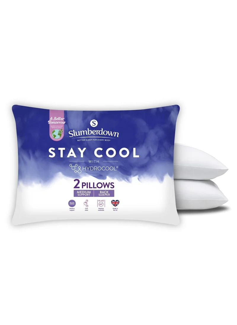 ماتلان Slumberdown Stay Cool Pillow Pair White