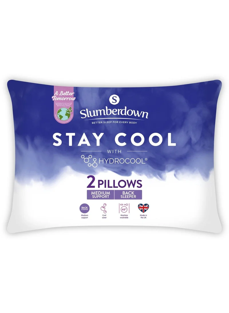 ماتلان Slumberdown Stay Cool Pillow Pair White