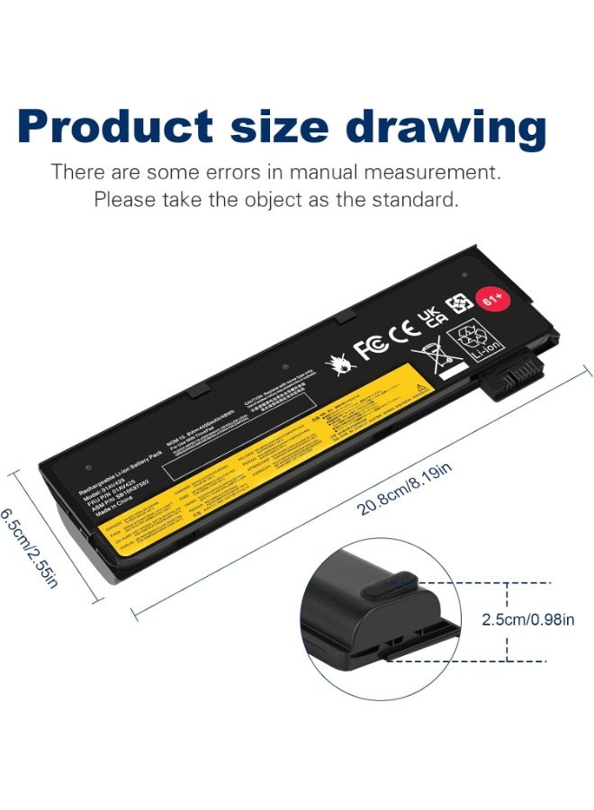 Max Power 10.8V/48Wh 61+ 01AV425 Laptop Battery for Lenovo ThinkPad T470 T570 T480 T580 A475 P51S P52S TP25 Series, 61+ 01AV425 4X50M0881 01AV491 SB10K97582 SB10K97583 01AV426 L18M6P71 - Image 4