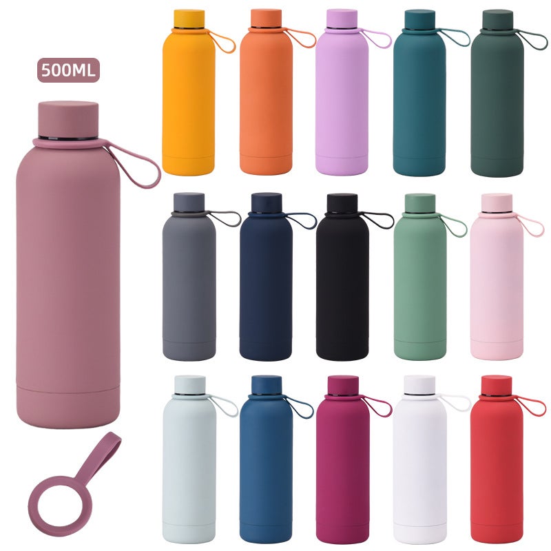 2026 New Stainless Steel Small-Mouth Insulated Cup With Engraved Handle, Portable Outdoor Sports Water Bottle, Water Cup - Image 3
