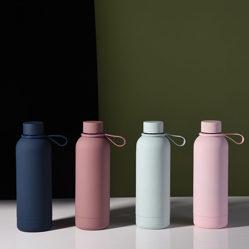 2026 New Stainless Steel Small-Mouth Insulated Cup With Engraved Handle, Portable Outdoor Sports Water Bottle, Water Cup - Image 4