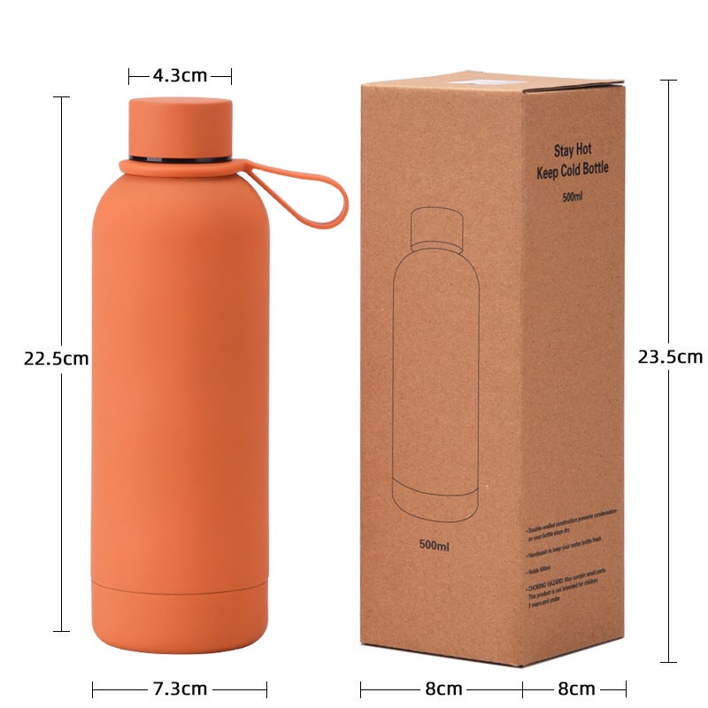 2026 New Stainless Steel Small-Mouth Insulated Cup With Engraved Handle, Portable Outdoor Sports Water Bottle, Water Cup - Image 5