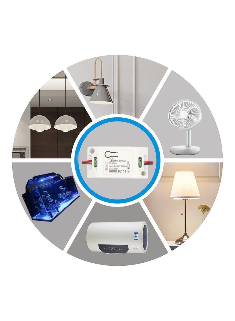 المنزل الذكي 433 ميجا هرتز تيار مستمر 12 فولت 1 قناة لاسلكية عن بعد، جهاز إرسال واستقبال مرحل عالمي، وحدة تبديل للتحكم عن بعد وجهاز تحكم عن بعد لجهاز إرسال الترددات اللاسلكية 1527 - Image 5