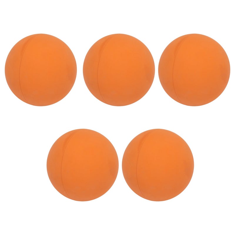 GIOIO 6cm Bouncy Ball Set (5Pcs) - Safe Eco-Friendly Rubber Hand Exercise Ball | Portable Wall Ball for Kids, Swimming Pools & Beaches | Durable Orange Ball with High-Visibility Design - Image 2