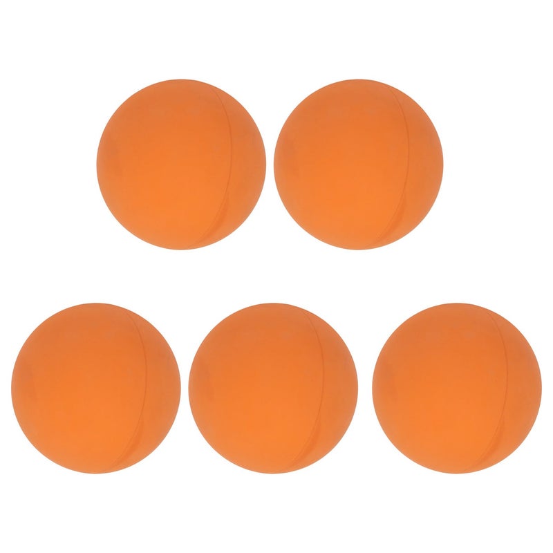 GIOIO 6cm Bouncy Ball Set (5Pcs) - Safe Eco-Friendly Rubber Hand Exercise Ball | Portable Wall Ball for Kids, Swimming Pools & Beaches | Durable Orange Ball with High-Visibility Design - Image 1