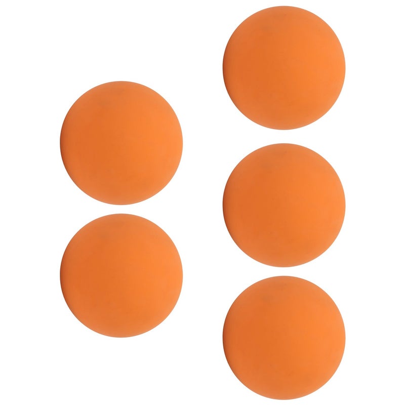 GIOIO 6cm Bouncy Ball Set (5Pcs) - Safe Eco-Friendly Rubber Hand Exercise Ball | Portable Wall Ball for Kids, Swimming Pools & Beaches | Durable Orange Ball with High-Visibility Design - Image 4