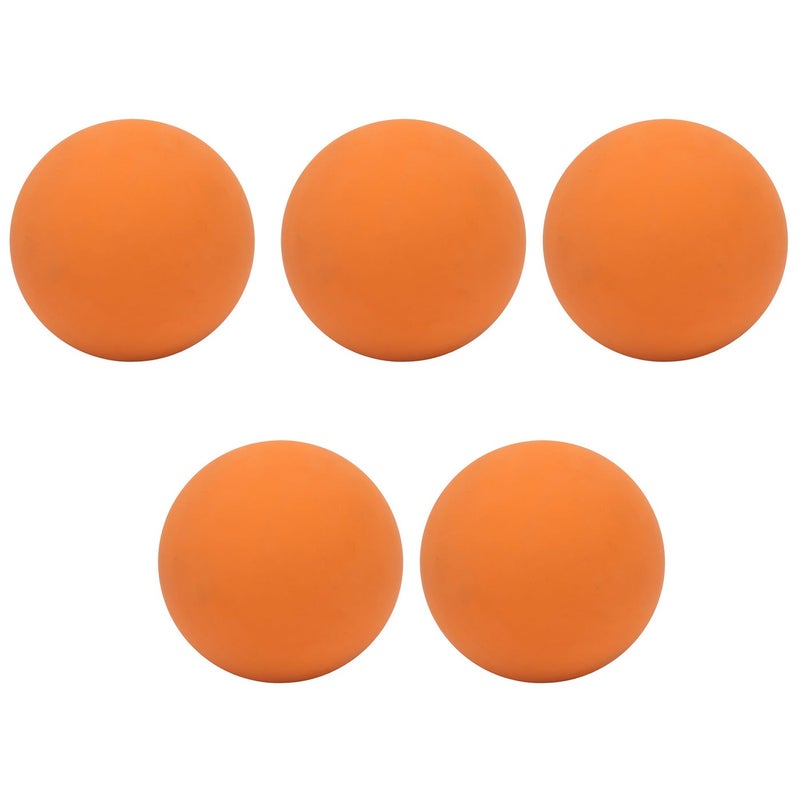 GIOIO 6cm Bouncy Ball Set (5Pcs) - Safe Eco-Friendly Rubber Hand Exercise Ball | Portable Wall Ball for Kids, Swimming Pools & Beaches | Durable Orange Ball with High-Visibility Design - Image 5