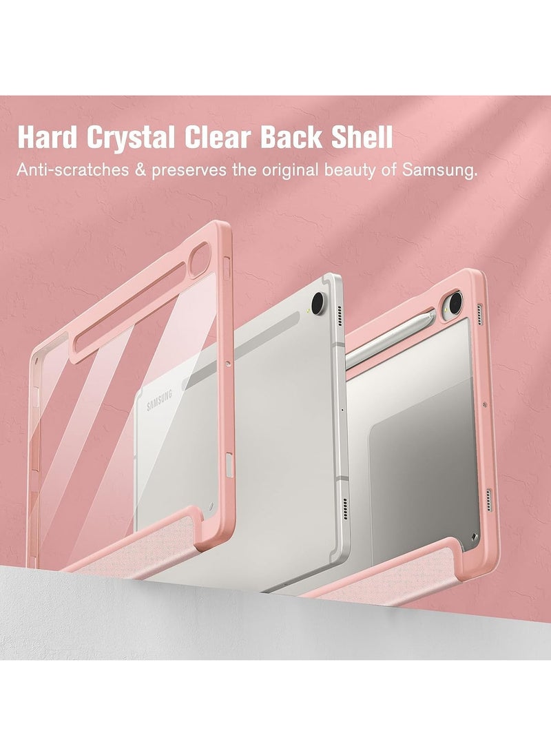 General For Galaxy Tab S9 Ultra 14.6 inch case, tough crystal clear black case. Flexible Soft TPU Bumper with Pen Holder - Ultra Slim Folding Stand Folio Case  - Image 2