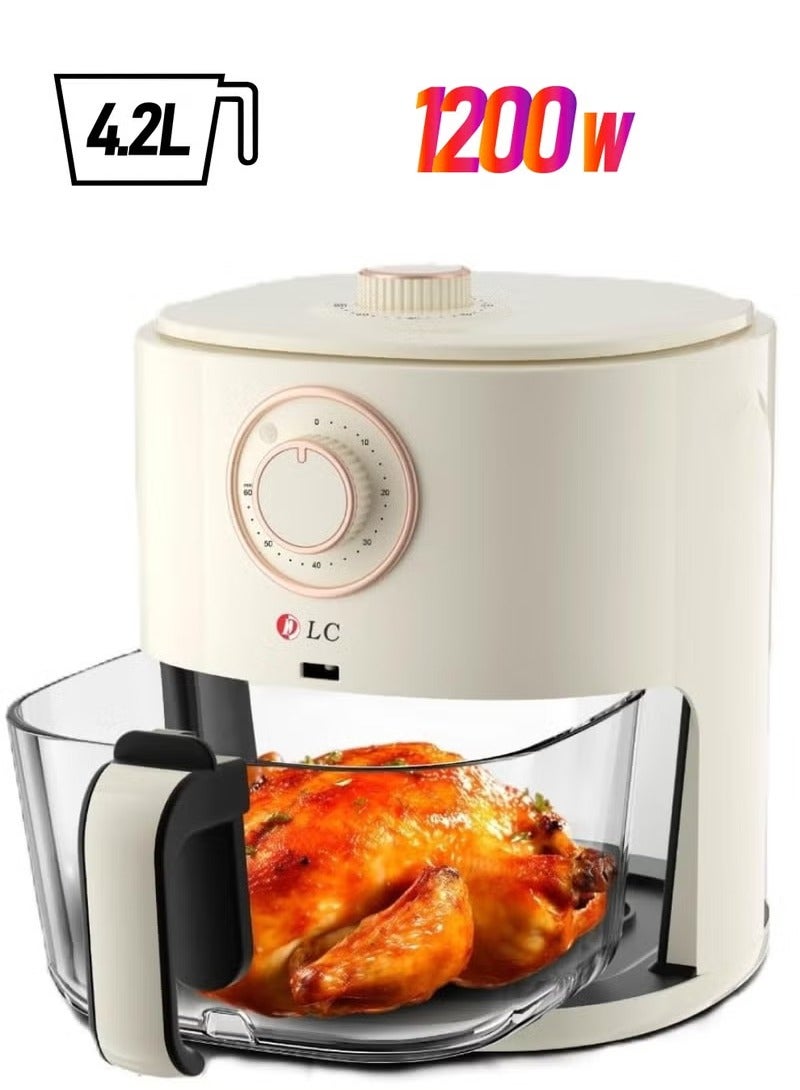 DCL 4.2L 1200W Visible Glass Air Fryer - Image 2