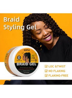Goiple 8.8Oz Strong Hold Braid Gel Tames Frizz Smoothing Gel Good For Twist Locs Braids Edge Cornrows No Flake Extra Hold High Shine Braiding Gel & Edge Control Easy To Use For Braids  - Image 5