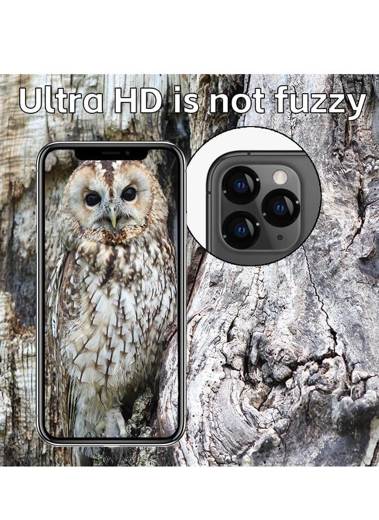 Raxoom Bling Rhinestone Lens Protector for iPhone 15 Pro/iPhone 15 Pro Max- Sparkling Diamond Camera Lens Cover Black - Image 4