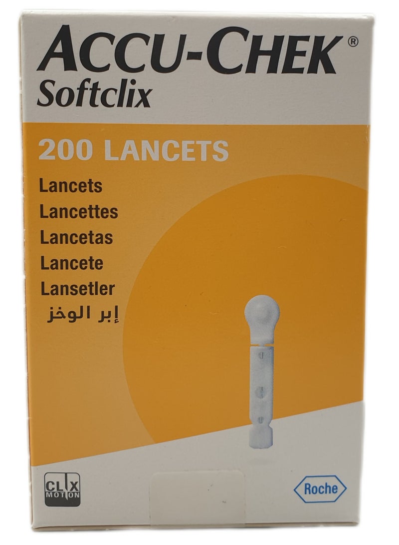 Softclix Sterile Lancets Set of 200