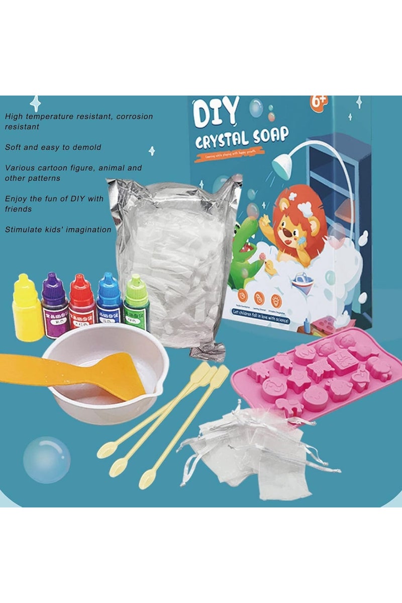 Soap Making for Kids, Soap Making Supplies, Skin-Friendly Science Experiment, Non-Irritating Soap Kit, Crystal Soap Making Toy for Kids Ages 6 and Up... - Image 2